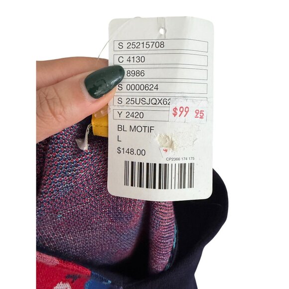 LEIFSDOTTIR Anthropologie Multicolor Floral Sweater Dress Size Large NEW NWT - Picture 3 of 11